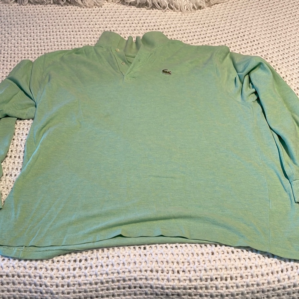 Mens Lacoste Long Sleeve Polo